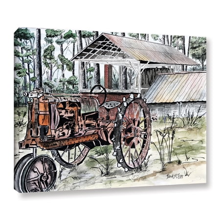 ArtWall Derek Mccrea 'Farm Tractor ' Gallery-wrapped Canvas Small