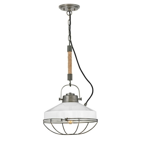Hinkley Lighting 34907 Brooklyn 14 Wide Mixed Metal Single Pendant - Bronze