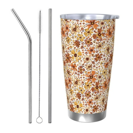 Fuzoiu Wildflowers Vintage Print 20oz Tumbler Stainless Steel Vacuum Insulated Car Cup Insulated Coffee Mug Travel Mug with Lid Thermal Cup for Outdoor-Straw Three-piece Set
Fuzoiu Wildflowers Vintage Print 20oz Tumbler Stainless Steel Vacuum Insulated Car Cup Insulated Coffee Mug Travel Mug with Lid Thermal Cup for Outdoor-Straw Three-piece Set