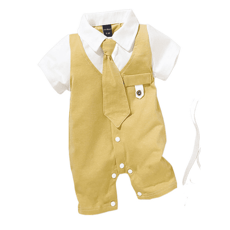 Toddler Baby Boys Jumpsuit One Piece Baby Boy Romper Kids Gentleman Casual Patchwork Bodysuit with Necktie
Toddler Baby Boys Jumpsuit One Piece Baby Boy Romper Kids Gentleman Casual Patchwork Bodysuit with Necktie