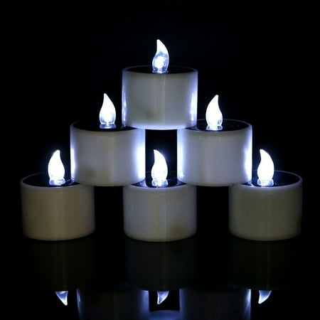 6 Pcs Solar Powered Candle Light Flameless Simulation Electronic Candle Nightlight Lamp for Christmas Halloween Decor
6 Pcs Solar Powered Candle Light Flameless Simulation Electronic Candle Nightlight Lamp for Christmas Halloween Decor