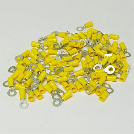 Supco T1038C Insulated Ring Terminal Connector Pack of 100 for 12-10 Wire #1/4 Stud
Supco T1038C Insulated Ring Terminal Connector Pack of 100 for 12-10 Wire #1/4 Stud