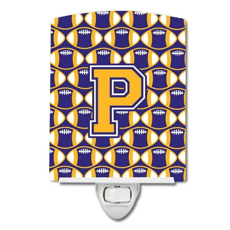 Caroline s Treasures CJ1064-PCNL Letter P Football Purple and Gold Ceramic Night Light 6x4x3 multicolor
Caroline s Treasures CJ1064-PCNL Letter P Football Purple and Gold Ceramic Night Light 6x4x3 multicolor