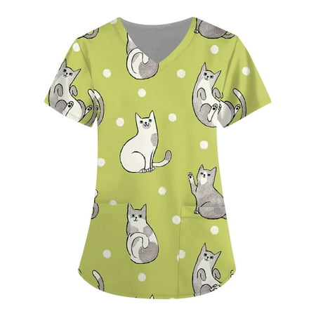 DNDKILG Women s Casual V Neck Nursing Scrubs Short Sleeve Professionals T Shirt Pockets Scrubs Top Working Valentine s Day Uniform Green 2XL
DNDKILG Women s Casual V Neck Nursing Scrubs Short Sleeve Professionals T Shirt Pockets Scrubs Top Working Valentine s Day Uniform Green 2XL