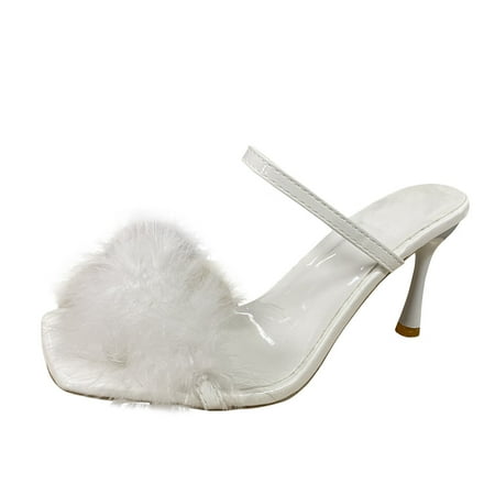 GNEIKDEING Women s Solid Color Plus Size Plush Decoration Thin Heel Sandals Gift on Clearance
GNEIKDEING Women s Solid Color Plus Size Plush Decoration Thin Heel Sandals Gift on Clearance