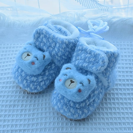 TOWED22 Toddler Snow Boots Baby Cozy Booties with Grippers Winter Slippers Socks Soft Sole Stay On First Walker Crib Shoes Blue
TOWED22 Toddler Snow Boots Baby Cozy Booties with Grippers Winter Slippers Socks Soft Sole Stay On First Walker Crib Shoes Blue