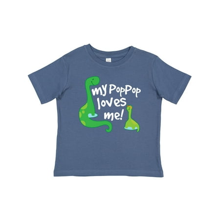 Inktastic My Pop Pop Loves Me Dinosaur Gift Baby Boy or Baby Girl T-Shirt