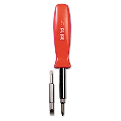 Great Neck-1PK 4 in-1 Screwdriver w/Interchangeable Phillips/Standard Bits Assorted Colors
Great Neck-1PK 4 in-1 Screwdriver w/Interchangeable Phillips/Standard Bits Assorted Colors