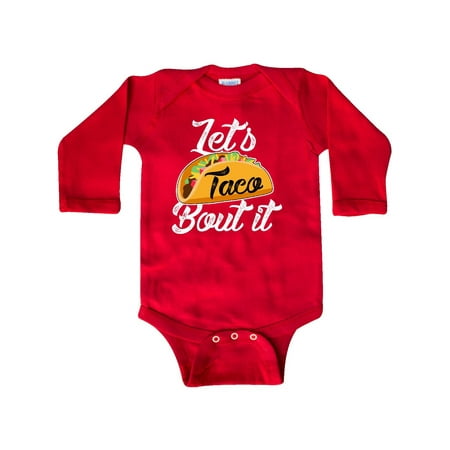 Inktastic Lets Taco Bout it Gift Baby Boy or Baby Girl Long Sleeve Bodysuit