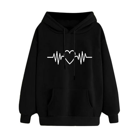 AligamentWomen Print Long Sleeve Casual Hooded Casual Pullover Top Blouse Womens Maternity Dresses Plain White Long Sleeve Shirt Women Black L
AligamentWomen Print Long Sleeve Casual Hooded Casual Pullover Top Blouse Womens Maternity Dresses Plain White Long Sleeve Shirt Women Black L