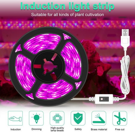Farfi USB Strip Lights Super Bright Hand Scan Sensor Strong Plasticity Pink Purple Waterproof LED Plant Grow Light for Plants (50cm)
Farfi USB Strip Lights Super Bright Hand Scan Sensor Strong Plasticity Pink Purple Waterproof LED Plant Grow Light for Plants (50cm)