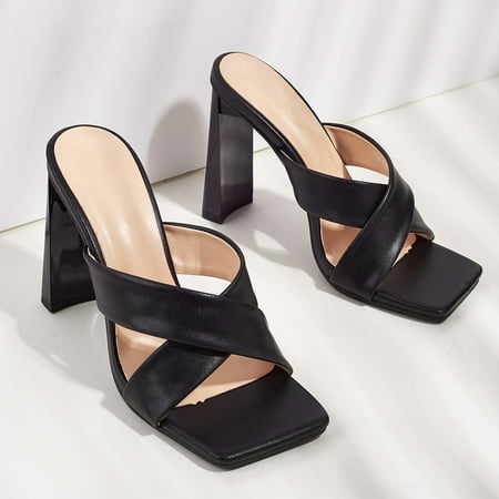 Holiday Savings 2022! Rourlinge Women s Solid Cross Belt Sandals Summer Super High Chunky Heel Shoes Sexy Fashion Slippers Black 37
Holiday Savings 2022! Rourlinge Women s Solid Cross Belt Sandals Summer Super High Chunky Heel Shoes Sexy Fashion Slippers Black 37