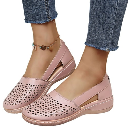 UKAP Womens Flat Sandals Summer Beach Shoes Breathable Loafers Comfort Sandals Pale pink 4
UKAP Womens Flat Sandals Summer Beach Shoes Breathable Loafers Comfort Sandals Pale pink 4