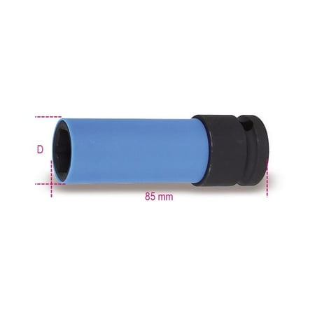 Beta Tools USA 007200642 720LC 22-Wheel Nut Impact Sockets