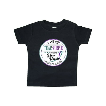 Inktastic Suicide Prevention- I Wear Teal and Purple for My Great Uncle Gift Baby Boy or Baby Girl T-Shirt
Inktastic Suicide Prevention- I Wear Teal and Purple for My Great Uncle Gift Baby Boy or Baby Girl T-Shirt