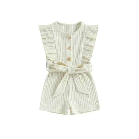 Bagilaanoe Toddler Baby Girl Short Jumpsuits Ruffled Sleeveless Romper Overalls Shorts with Belt 9M 12M 18M 24M 3T 4T Kid Summer Outfits
Bagilaanoe Toddler Baby Girl Short Jumpsuits Ruffled Sleeveless Romper Overalls Shorts with Belt 9M 12M 18M 24M 3T 4T Kid Summer Outfits
