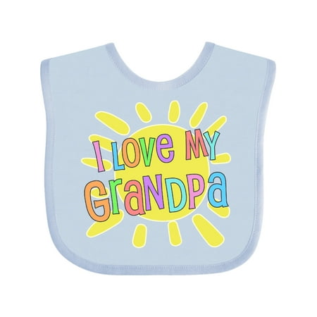 Inktastic I Love my Grandpa- sun and rainbow letters Gift Baby Boy or Baby Girl Bib
Inktastic I Love my Grandpa- sun and rainbow letters Gift Baby Boy or Baby Girl Bib