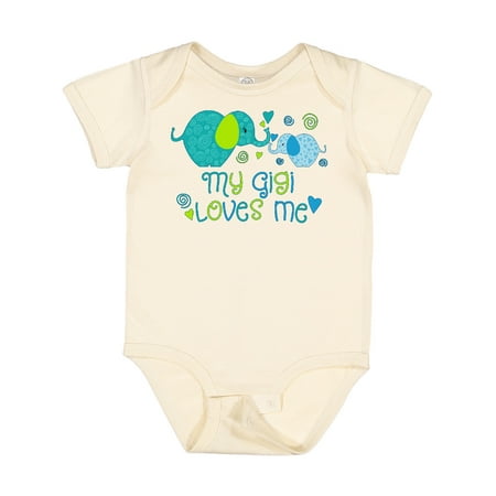 Inktastic My Gigi Loves Me- Cute Elephants Gift Baby Boy or Baby Girl Bodysuit
Inktastic My Gigi Loves Me- Cute Elephants Gift Baby Boy or Baby Girl Bodysuit
