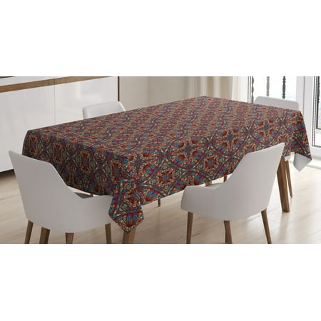 Vintage Tablecloth Kaleidoscope Stained Glass Seemed Image with Colorful Floral Like Detailed Image Rectangular Table Cover for Dining Room Kitchen 52 X 70 Inches Multicolor by Ambesonne
Vintage Tablecloth Kaleidoscope Stained Glass Seemed Image with Colorful Floral Like Detailed Image Rectangular Table Cover for Dining Room Kitchen 52 X 70 Inches Multicolor by Ambesonne