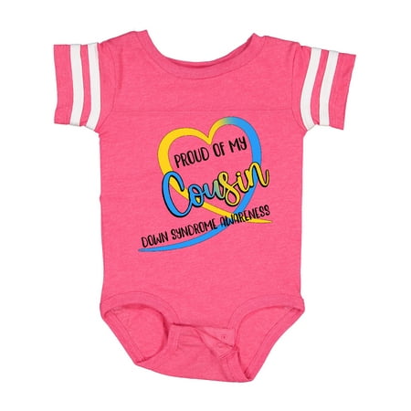 Inktastic Proud of My Cousin Down Syndrome Awareness Heart Ribbon Gift Baby Boy or Baby Girl Bodysuit
Inktastic Proud of My Cousin Down Syndrome Awareness Heart Ribbon Gift Baby Boy or Baby Girl Bodysuit