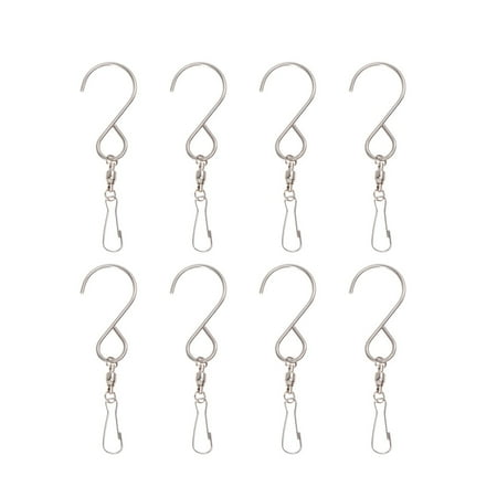 8pcs Stainless Steel S Bearing Hook Wind-Rotating Display Hanger Swivel Hooks Clips for Billboard Wind Chime Kitchen Office
8pcs Stainless Steel S Bearing Hook Wind-Rotating Display Hanger Swivel Hooks Clips for Billboard Wind Chime Kitchen Office