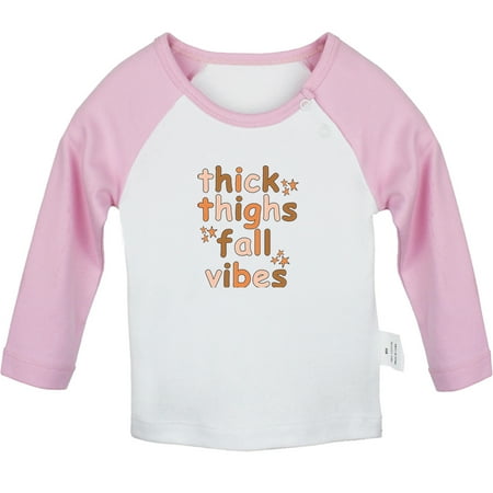 Thick Thighs & Fall Vibes Funny T shirt For Baby Newborn Babies T-shirts Infant Tops 0-24M Kids Graphic Tees Clothing (Long Pink Raglan T-shirt 18-24 Months)
Thick Thighs & Fall Vibes Funny T shirt For Baby Newborn Babies T-shirts Infant Tops 0-24M Kids Graphic Tees Clothing (Long Pink Raglan T-shirt 18-24 Months)