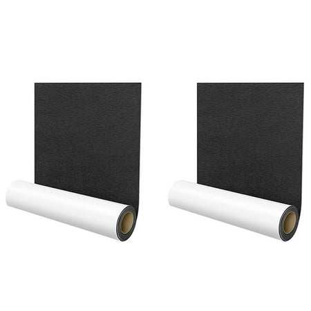 2X Self-Adhesive Felt Gliders 40 x 150 cm Self-Adhesive Felt Pads Multi- Adhesive Mat Tape Black
