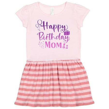 Inktastic Purple Happy Birthday Mom Gift Toddler Girl Dress 
Inktastic Purple Happy Birthday Mom Gift Toddler Girl Dress