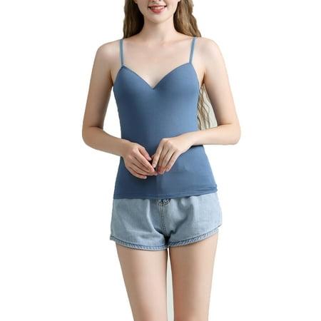 Xingqing Women V-Neck Padded Bra Spaghetti Strap Tops Camisole Push Up Bra Tank Vest M
Xingqing Women V-Neck Padded Bra Spaghetti Strap Tops Camisole Push Up Bra Tank Vest M