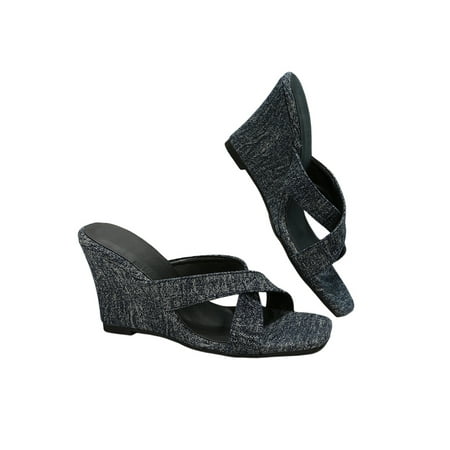 UKAP Ladies Wedge Sandals Summer Sandal Beach Slippers Lightweight Slides Womens Shoes Cross Strap Non-Slip Navy Blue 6.5
UKAP Ladies Wedge Sandals Summer Sandal Beach Slippers Lightweight Slides Womens Shoes Cross Strap Non-Slip Navy Blue 6.5