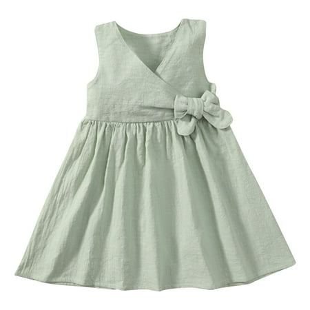 Children s Clothing High-end Clearance Girls Summer All Cotton Sleeveless Dress With Bow Elegant Princess Dress For Children And Babies
Children s Clothing High-end Clearance Girls Summer All Cotton Sleeveless Dress With Bow Elegant Princess Dress For Children And Babies