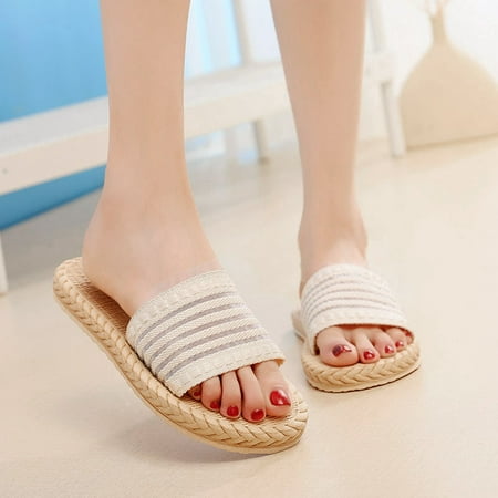 Christmas Ladies Shoes Summer Fashion Beach Slippers Straw Solid Color Flat Slippers
Christmas Ladies Shoes Summer Fashion Beach Slippers Straw Solid Color Flat Slippers