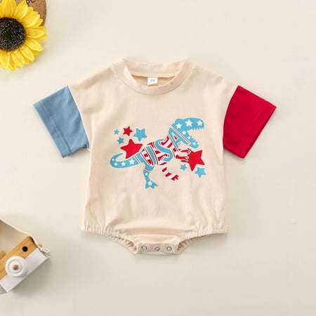 WERYOUNG Boys Girls Short Sleeve Independence Day 4th Of July Romper Bodysuits Toddler Onesie Child Cute Clothing
WERYOUNG Boys Girls Short Sleeve Independence Day 4th Of July Romper Bodysuits Toddler Onesie Child Cute Clothing