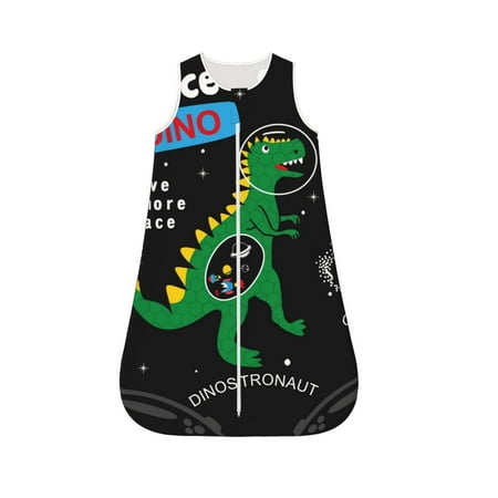 Fotbe Space Dino Cartoon Black Pattern Sleep Sack - Baby Wearable Blanket with Zipper Extra Soft Cotton Sleeveless Sleeping Bag for Infants-Large
Fotbe Space Dino Cartoon Black Pattern Sleep Sack - Baby Wearable Blanket with Zipper Extra Soft Cotton Sleeveless Sleeping Bag for Infants-Large