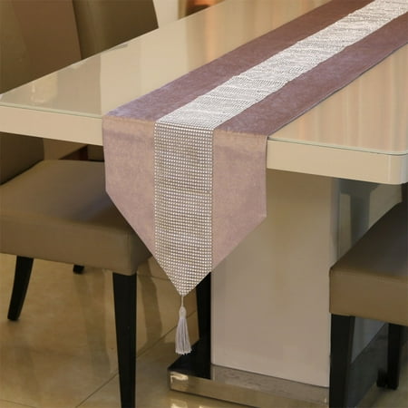 Kidlove Diamante Strip Table Runner Table Flag with Tassel for Home Table Decoration 32x180cm
Kidlove Diamante Strip Table Runner Table Flag with Tassel for Home Table Decoration 32x180cm
