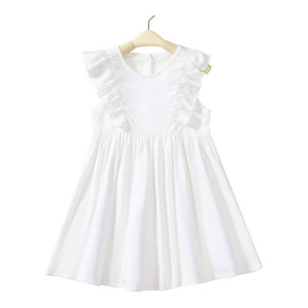 Toddler Girls Dress Skirt Summer Solid Color Sleeveless Cotton and Hemp Pleated Dress 2-6Y
Toddler Girls Dress Skirt Summer Solid Color Sleeveless Cotton and Hemp Pleated Dress 2-6Y
