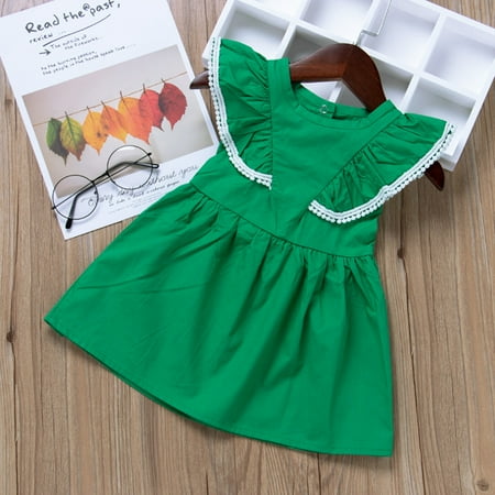 Aayomet Princess Dresses For Girls Summer Toddler Baby Girls Fly Sleeve Tassel Ruffles Princess Dress Green 6-12 Months
Aayomet Princess Dresses For Girls Summer Toddler Baby Girls Fly Sleeve Tassel Ruffles Princess Dress Green 6-12 Months