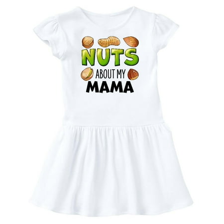 Inktastic Nuts About My Mama Peanut Almond Pistachio Gift Toddler Girl Dress