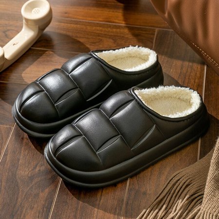 CoCopeanut New Women Slippers Warm Plush Home Shoes Waterproof Eva Upper Removable Plush Lining Couple Warm Indoor Cotton Shoes Slippers
CoCopeanut New Women Slippers Warm Plush Home Shoes Waterproof Eva Upper Removable Plush Lining Couple Warm Indoor Cotton Shoes Slippers