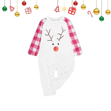 HZJYIJ Promotion Clearance Sale! Christmas Fashion Casual Printed Round Neck Long Sleeve jumpsuit Christmas Polyester Spandex Family Matching Pajama Set Pink 6 Months
HZJYIJ Promotion Clearance Sale! Christmas Fashion Casual Printed Round Neck Long Sleeve jumpsuit Christmas Polyester Spandex Family Matching Pajama Set Pink 6 Months