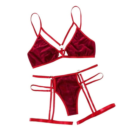 VerPetridure Sexy Lingerie for Women Naughty Plus Size Sexy Women Velvet Bandage Lingerie Set With Garter Underwear Wireless Bra S-XL
VerPetridure Sexy Lingerie for Women Naughty Plus Size Sexy Women Velvet Bandage Lingerie Set With Garter Underwear Wireless Bra S-XL
