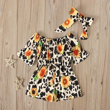 Leutsin Toddler Baby Girls Summer Floral Short Sleeve Jumpsuit + Bow Two-piece Children s Clothing
Leutsin Toddler Baby Girls Summer Floral Short Sleeve Jumpsuit + Bow Two-piece Children s Clothing