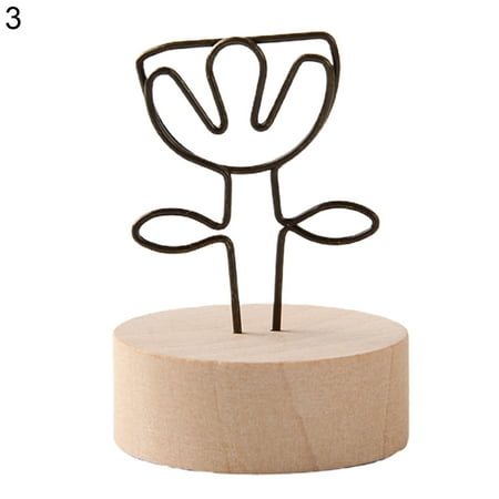 LEZHAN Lovely Card Holders Cartoon Wooden Base Portable Anti-slip Iron Photo Clips for Dorm
LEZHAN Lovely Card Holders Cartoon Wooden Base Portable Anti-slip Iron Photo Clips for Dorm