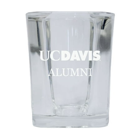 UC Davis Aggies 2 Ounce Square Shot Glass laser etched logo Design