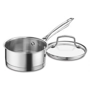 Cuisinart Professional Series Stainless Sauce Pan with Cover - 1 Quart Pot, 1.0 CT