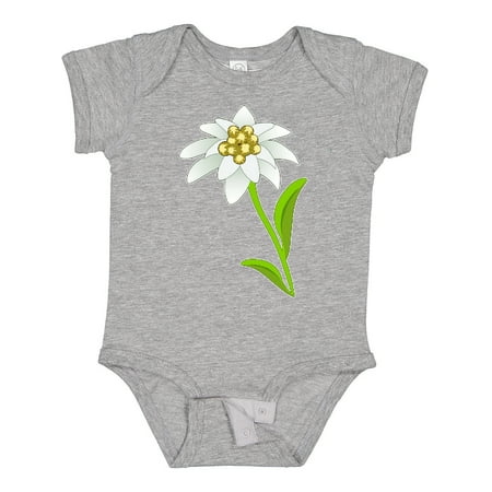 Inktastic Edelweiss- Flower Gift Baby Boy or Baby Girl Bodysuit
