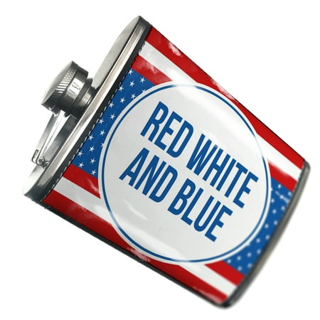 NEONBLOND Flask Red White and Blue Fourth of July Red White And Blue
