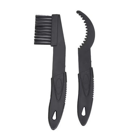 Chain cleaning brushes 2 pieces black