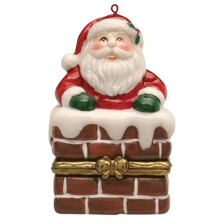 porcelain christmas tree hinged ornament box santa in porcelain christmas tree hinged ornament box santa in