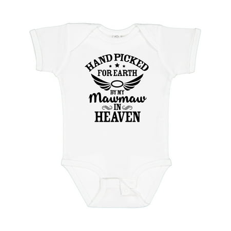 Inktastic Handpicked for Earth by My Mawmaw in Heaven with Angel Wings Gift Baby Boy or Baby Girl Bodysuit
Inktastic Handpicked for Earth by My Mawmaw in Heaven with Angel Wings Gift Baby Boy or Baby Girl Bodysuit